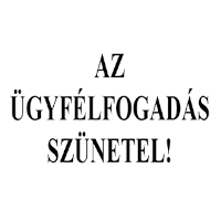 Ügyfélfogadás szünetel